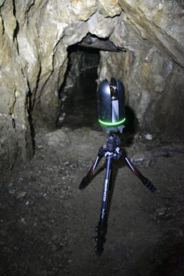 Laserscanner im Berg